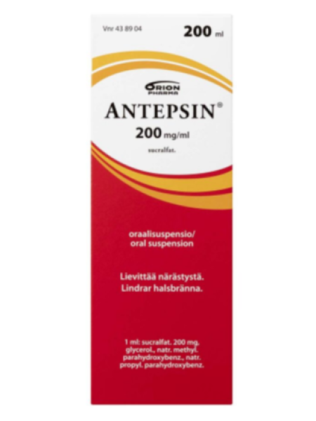 Раствор для лечения язвы желудка ANTEPSIN 200 мл
