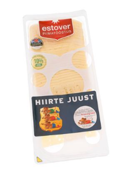 Сыр из цельного молока Hiirte Juust Täispiimast 500г в нарезке 