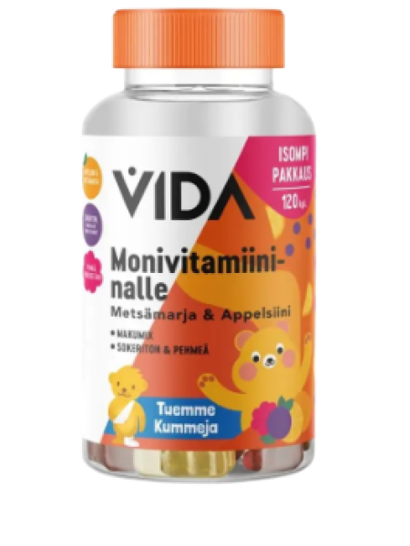 Мультивитамины для детей Vida Multivitamin Wild Berry & Orange 120 шт 240 г