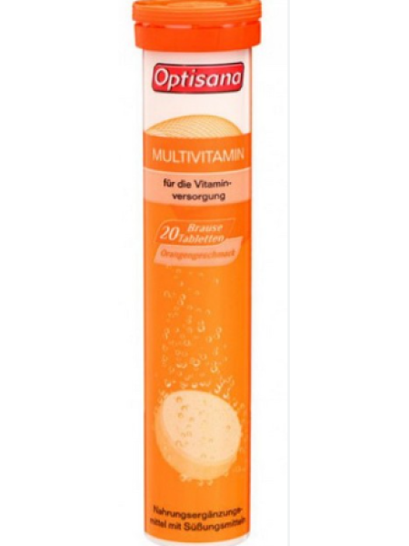 Мультивитамины шипучие Multi-Vitamin Optisana abcde 20 шт