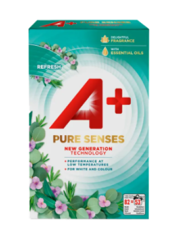 Стиральный порошок A+ Pure Senses Refresh 3,445 кг