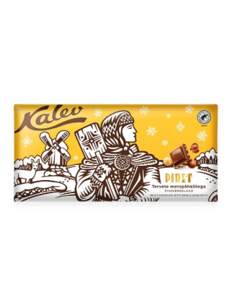 Молочный шоколад KALEV Piret с цельным фундуком 270 г