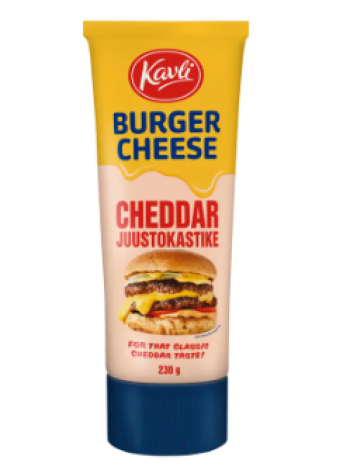 Сырный соус чеддер Kavli Burger Cheese Cheddar 230 г в тубе