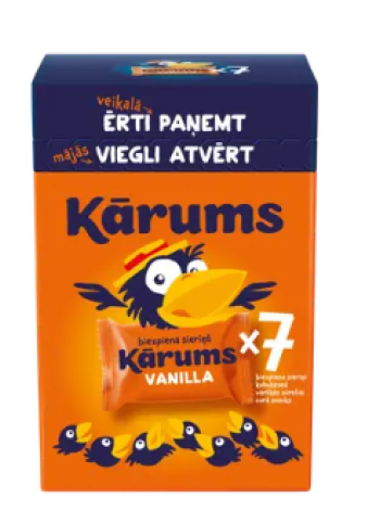 Глазированные сырки KARUMS Vanilli 7 x 45г ванильные