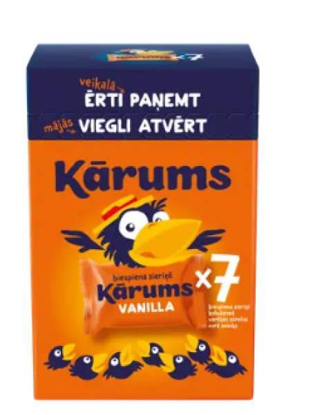 Глазированные сырки KARUMS Vanilli 7 x 45г ванильные