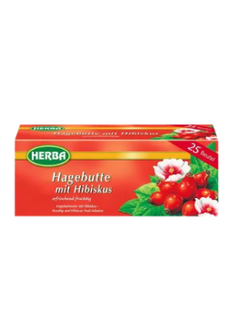 Чай травяной Teakanne HERBA kibuvitsa-hibiskitee шиповник и гибискус 25 х2 г