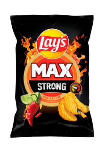 Картофельные чипсы LAY´S Strong Tšilli-Laimi со вкусом чили и лайма 190 г