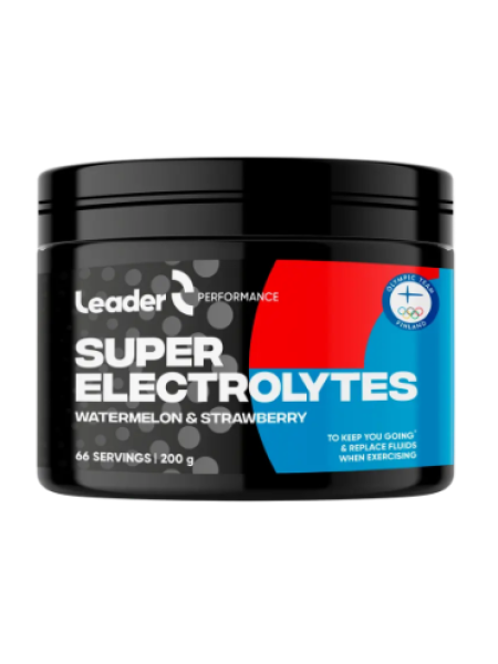 Электролитный порошок Leader Performance Super Electrolytes 200 г со вкусом арбуза и клубники 