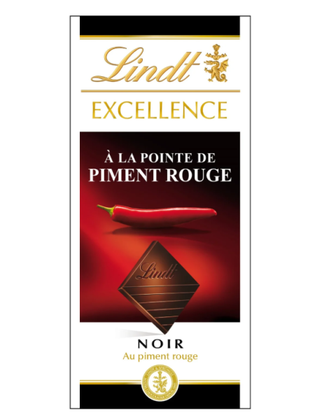 Плитка темного шоколада с перцем чили LINDT Excellence Red Chili 100 г