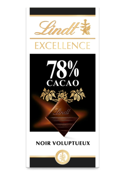 Плитка темного шоколада LINDT EXCELLENCE 78% 100 г