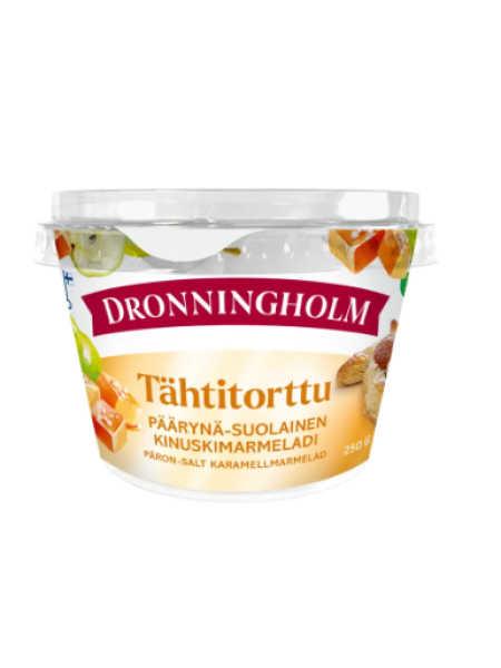 Мармелад грушевый с соленой карамелью Dronningholm Tähtitorttu Päärynä-suolainen kinuskimarmeladi 250 г 