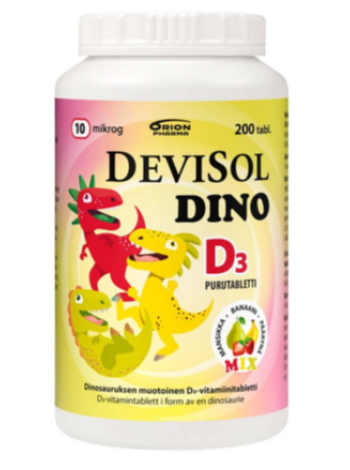 Препарат витамина D Devisol Dino Mix 10 мкг 200 шт