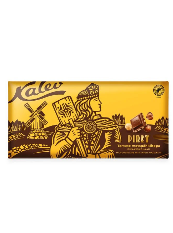 Молочный шоколад с цельным жареным фундуком Kalev Piret 270 г