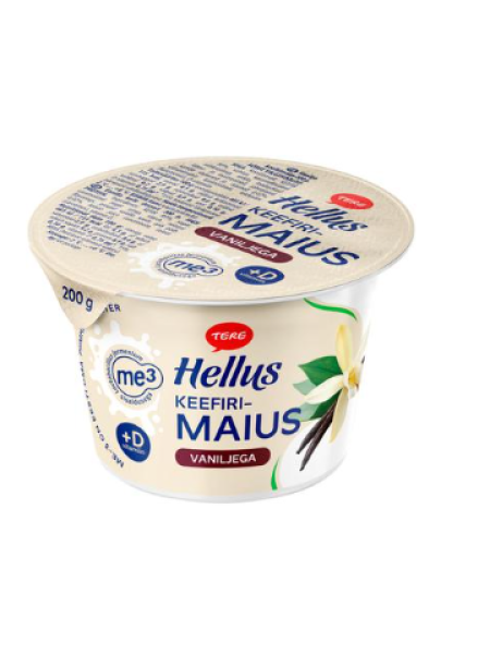 Нежное ванильно-кефирное лакомство HELLUS vanilje keefirimaius 200г 