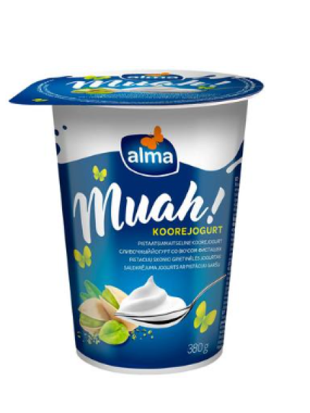 Сливочный йогурт Alma Muah со вкусом фисташек 380 г