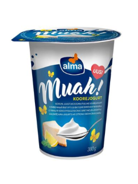 Сливочный йогурт со вкусом лимонного чизкейка Alma Muah 380 г