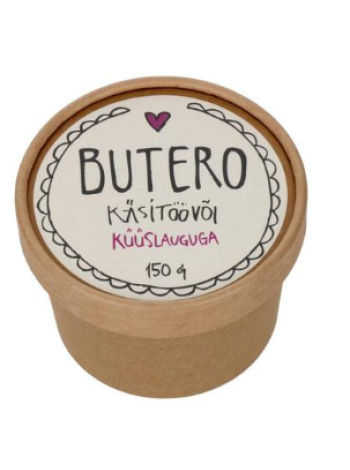 Масло сливочное ручной работы с чесноком Butero käsitöövõi küüslauguga 150 г