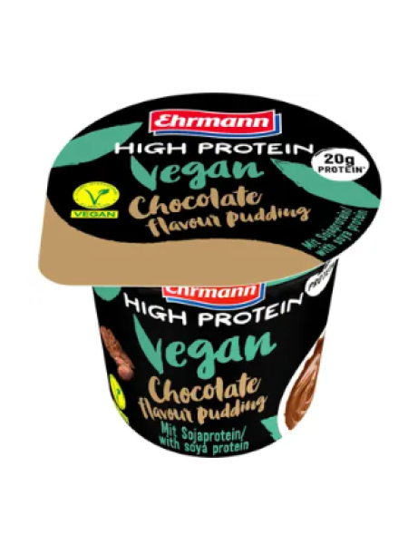 Протеиновый пудинг Ehrmann High Protein со вкусом веганского шоколада 200 г