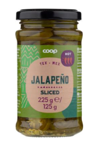 Острые ломтики халапеньо в рассоле Coop jalapenoviipaleet suolaliemessä hot 225 г