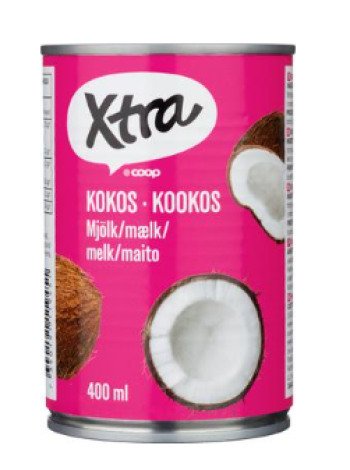 Кокосовое молоко Xtra kookosmaito 400 мл