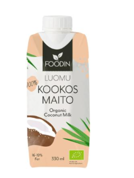Органическое кокосовое молоко Foodin kookosmaito luomu 330 мл