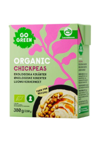 Органический нут GoGreen Luomu Kikarter 380г