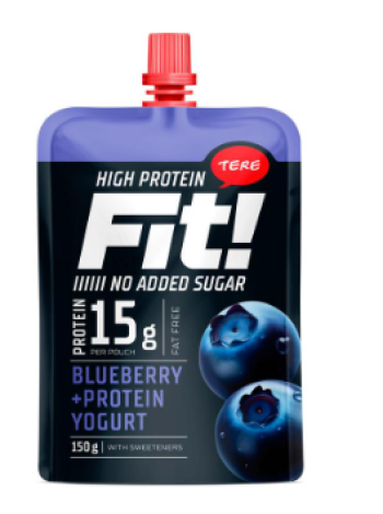 Протеиновый йогурт Tere FIT Proteiinijogurt mustika 150г черника