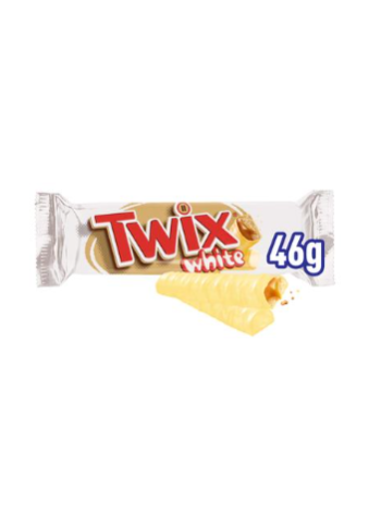 Батончик белого шоколада Twix White с белым шоколадом 46 г