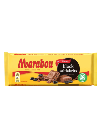 Шоколад плиточный Marabou Suklaalevy Black Saltlakrits 100 г