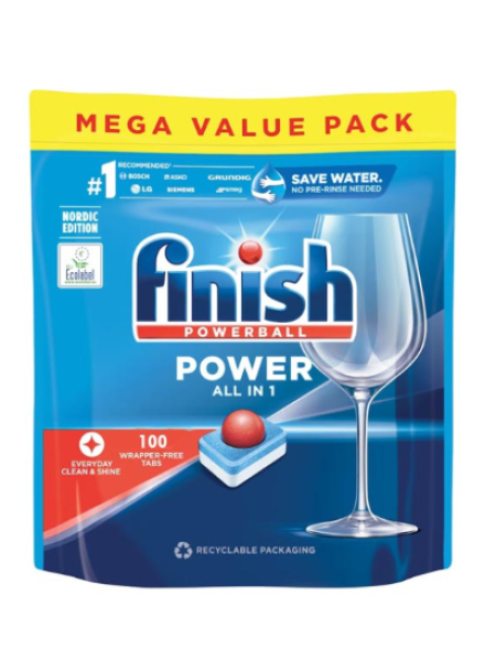 Таблетки для посудомоечной машины Finish All in One Max 100 шт