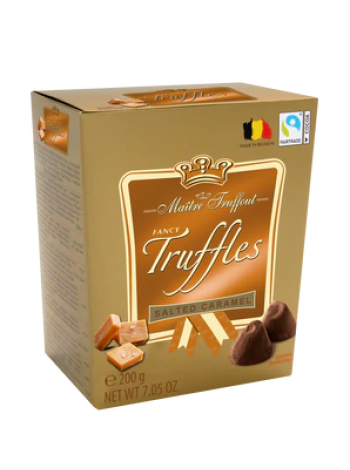 Трюфели из бельгийского шоколада с соленой карамелью Maître Truffout 200г