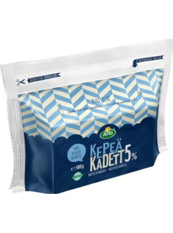 Сыр без лактозы Arla Kepeä Kadett 5% 500г 