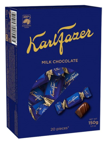 Шоколадные конфеты Karl Fazer 150г молочный шоколад