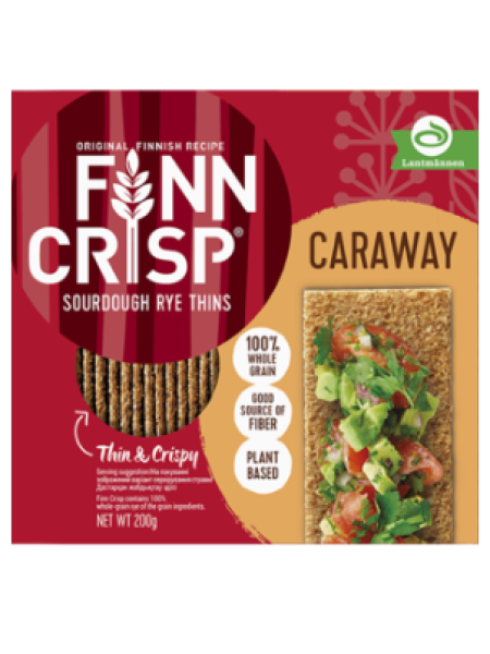 Хлебцы ржаные Finn Crisp Caraway 200г c тмином