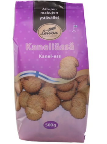 Безлактозное печенье со вкусом корицы Leivon Kaneliässä 500г