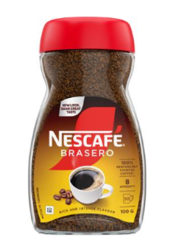 Растворимый кофе Nescafé Brasero 100 г в стекле 