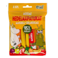 Фруктовые батончики для детей Moomin 120 г 8 шт клубника и ассорти из фруктов