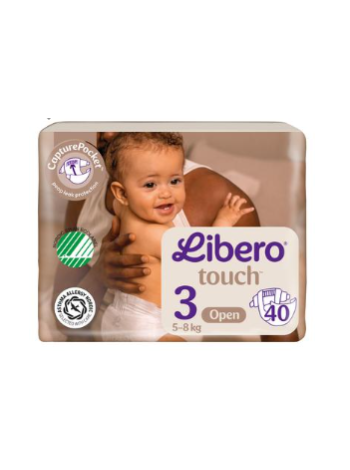 Подгузники LIBERO Touch tape размер 3 40 шт, 5-8 кг