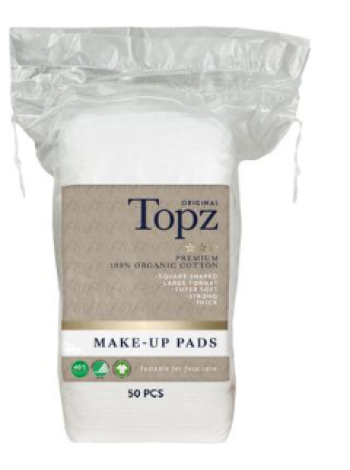 Диски для снятия макияжа Topz Cosmetics 50 шт