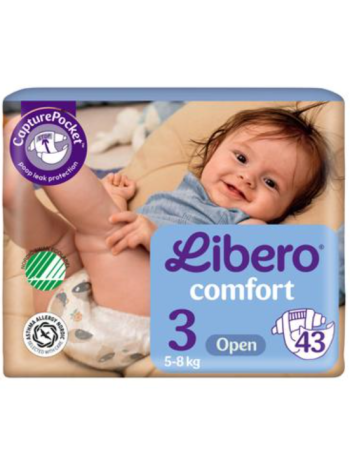 Подгузники LIBERO Comfort tape размер 3, 43 шт, 5-8 кг