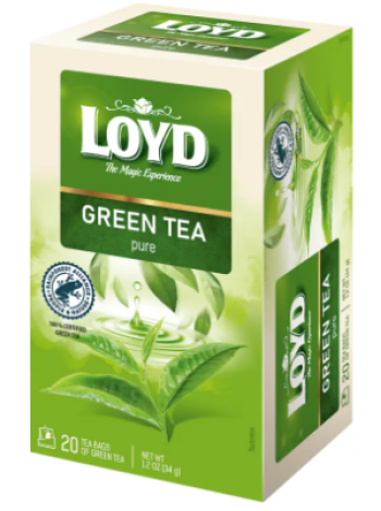 Зеленый чай в пакетиках Loyd 20 шт