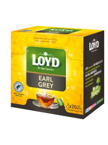 Классический черный чай Loyd Earl Grey 20шт