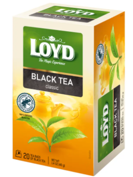 Классический черный чай Loyd 20 пирамидок