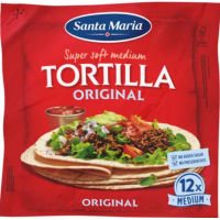 Пшеничные лепешки Тортилья Santa Maria Tortilla Original Medium 12 шт 480 г