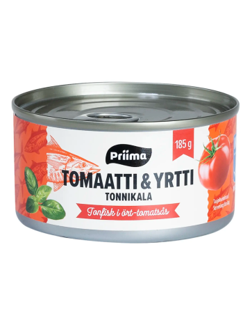 Тунец в томатном соусе с травами Priima Tonnikala - yrtti 185г