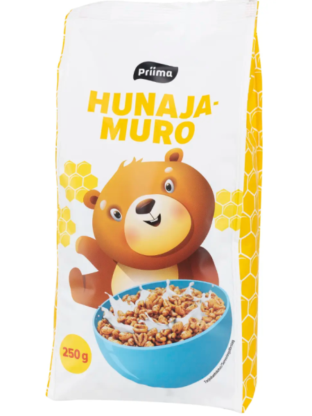 Сухой завтрак с медовой начинкой Priima Hunajamuro 250г