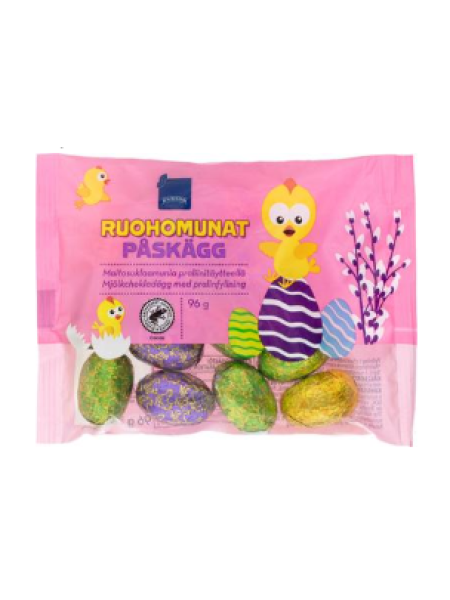 Шоколадные пасхальные яйца Rainbow šokolaadimunad 96г