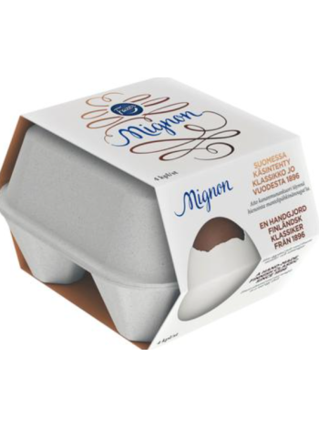 Шоколадные яйца с миндалем и нугой Fazer Mignon 4x52 г