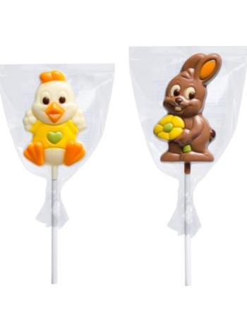 Пасхальный леденец из молочного и белого шоколада Suklaatikkari pääsiäinen maito & valkosuklaasta 20г