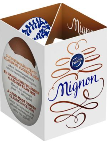 Шоколадное яйцо с миндалем и нугой Fazer Mignon 52 г